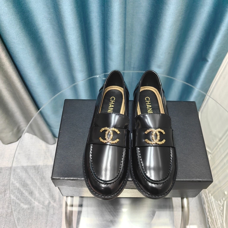 Ch*el leather shoes